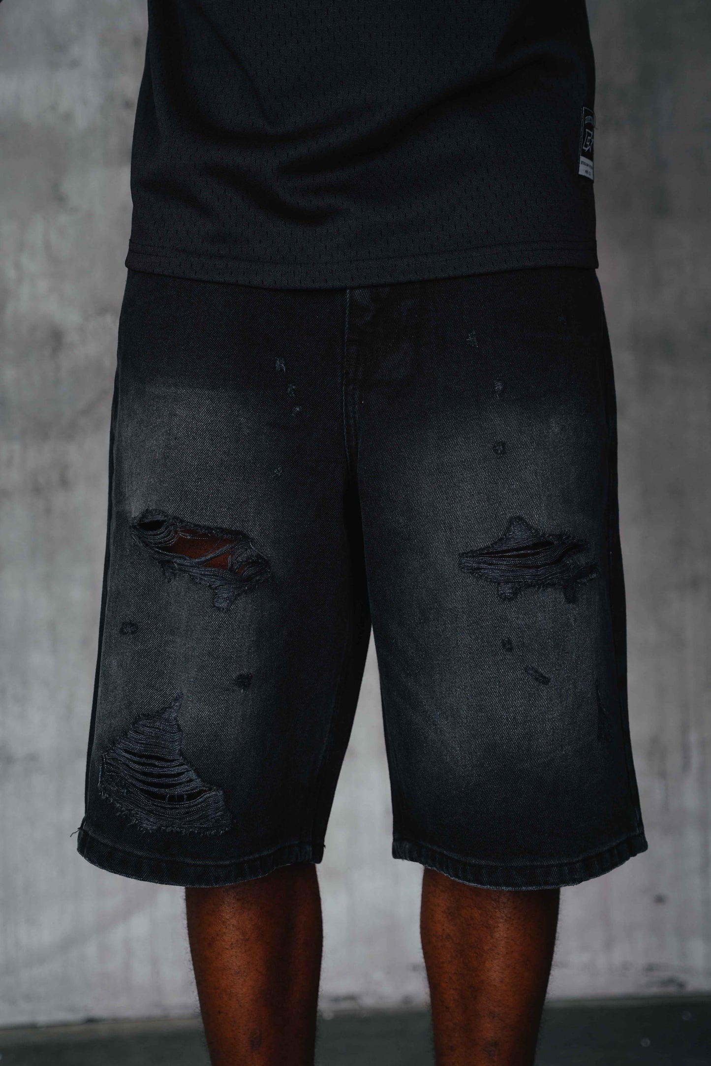 Alston Denim Shorts Black