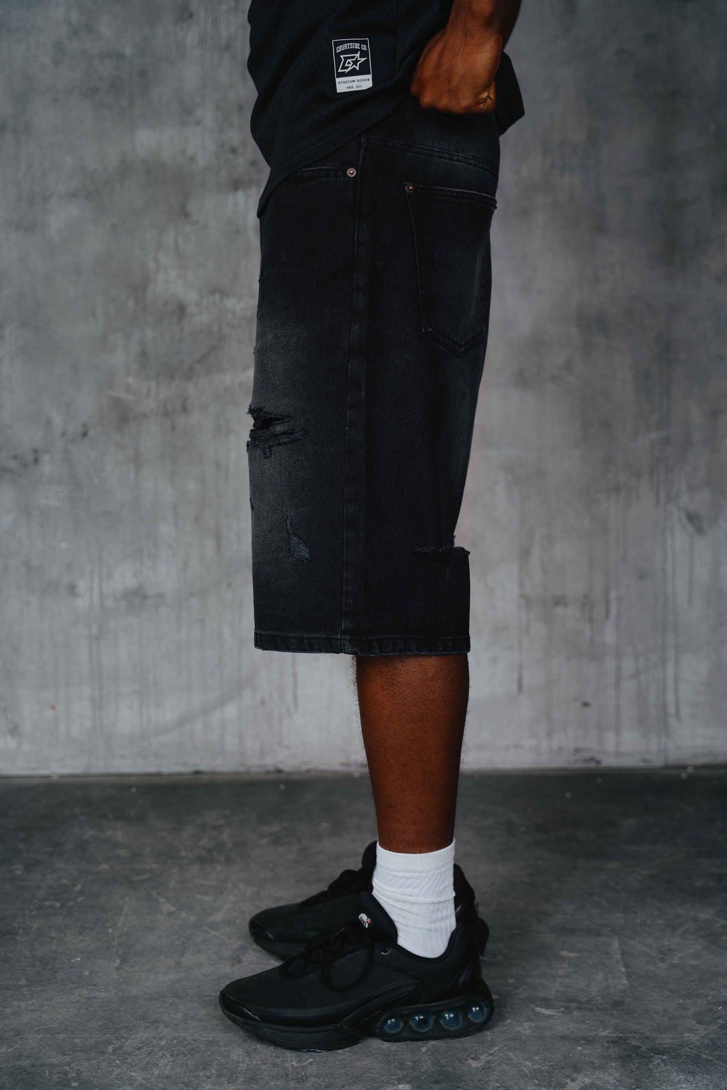 Alston Denim Shorts Black