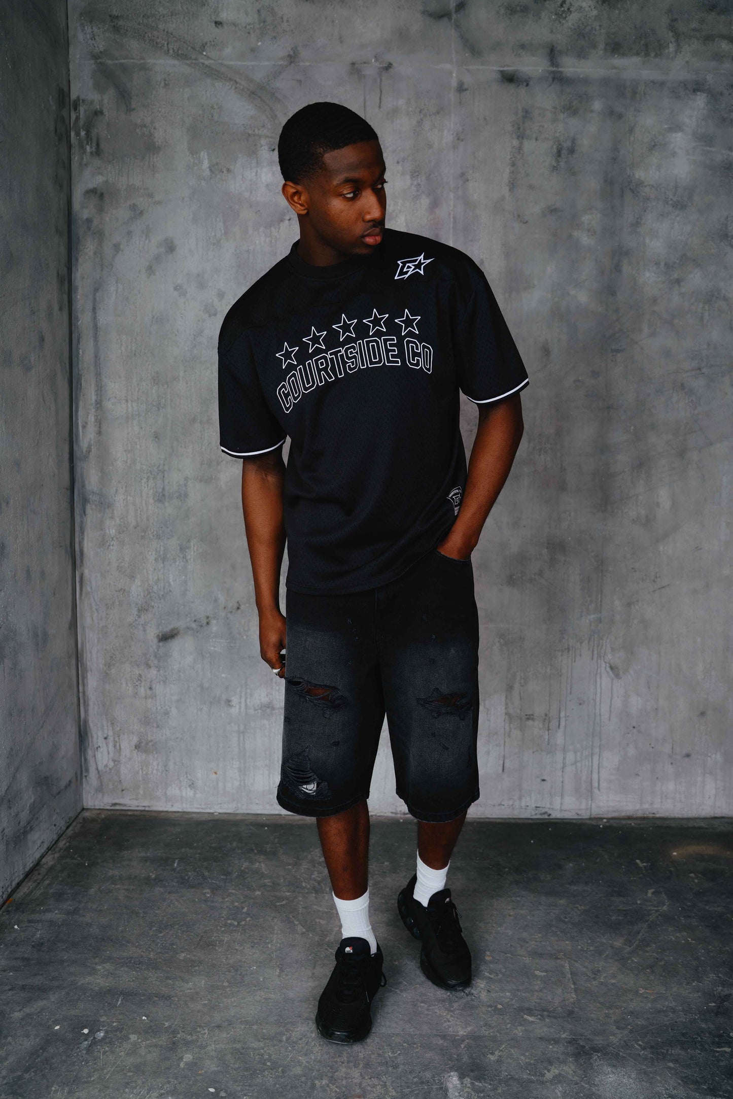 Alston Denim Shorts Black