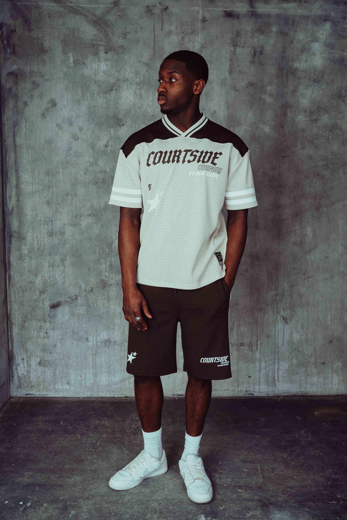 Stanford Mesh Short Grey/Brown