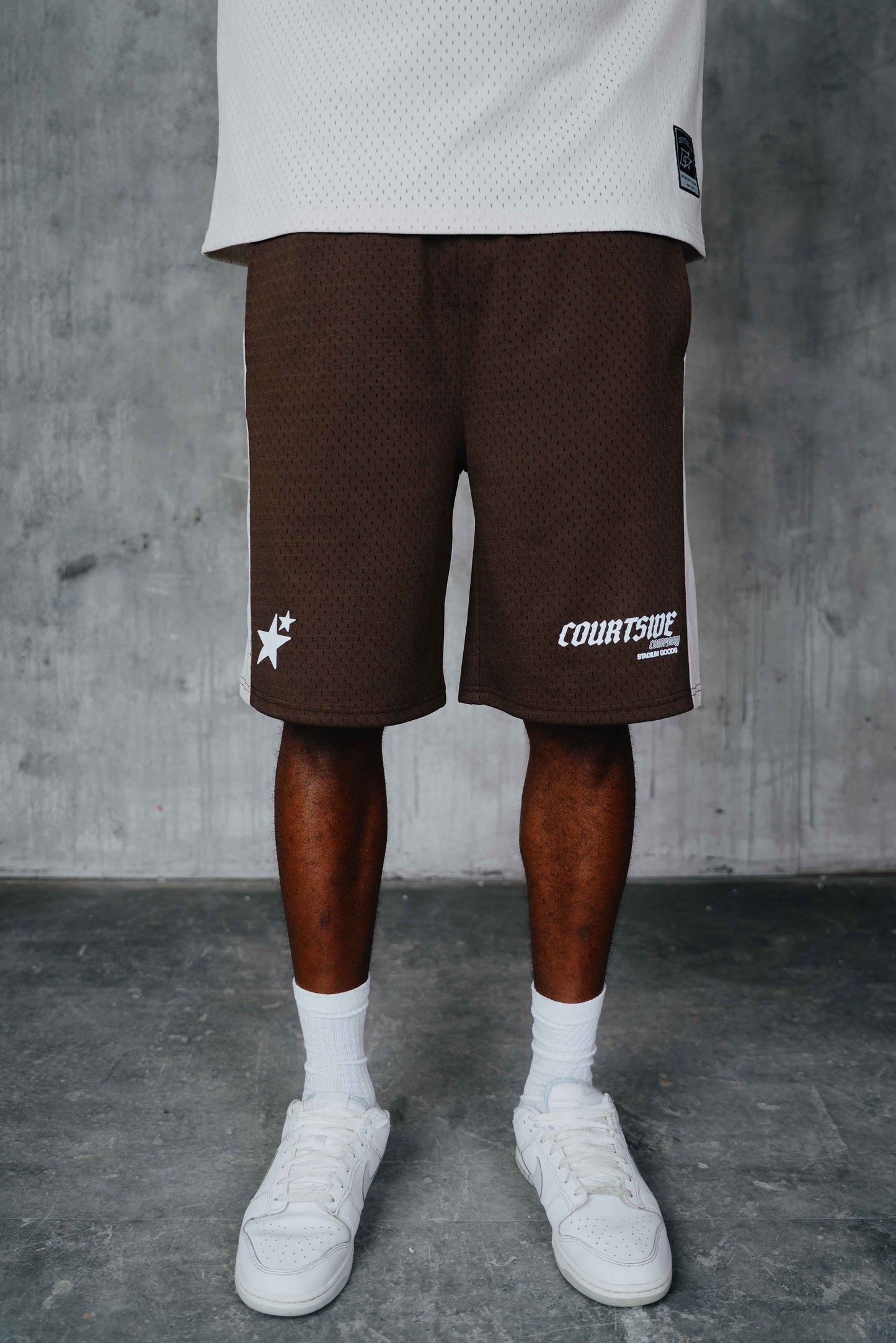 Stanford Mesh Short Grey/Brown