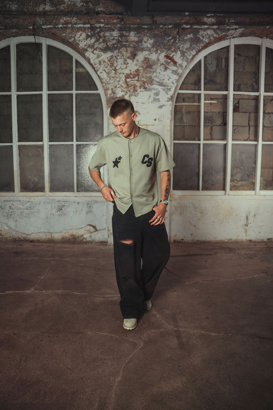 Bison Baseball Mesh Jersey Sand