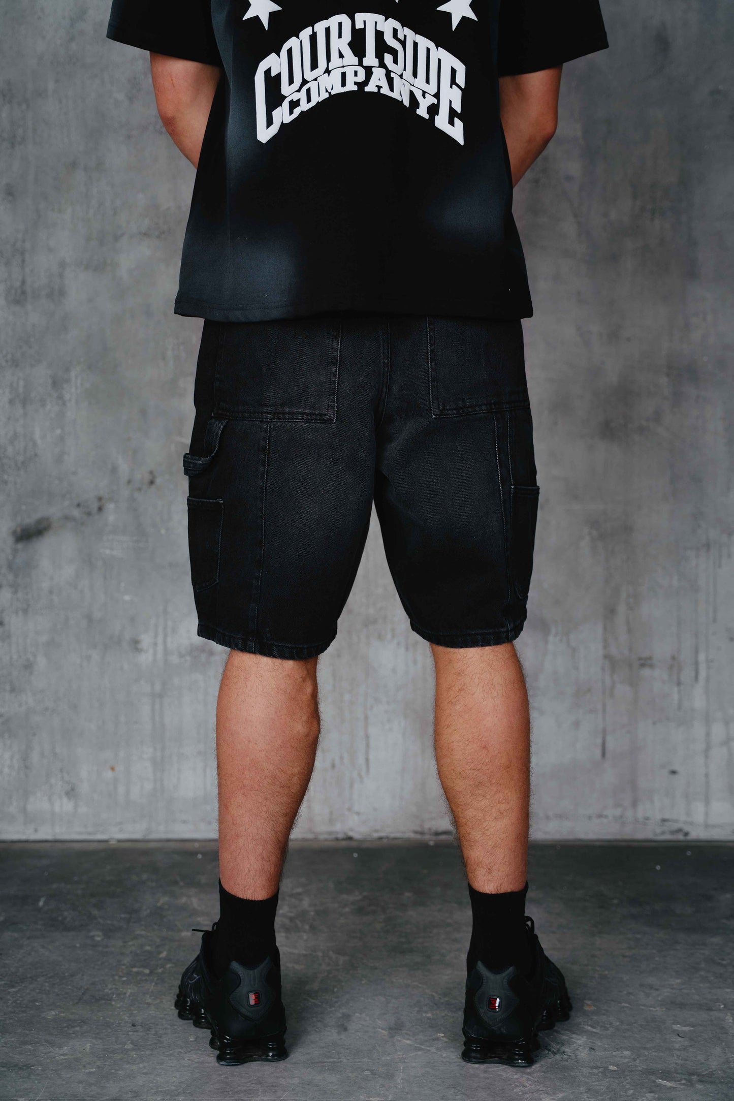Howell Denim Shorts Black
