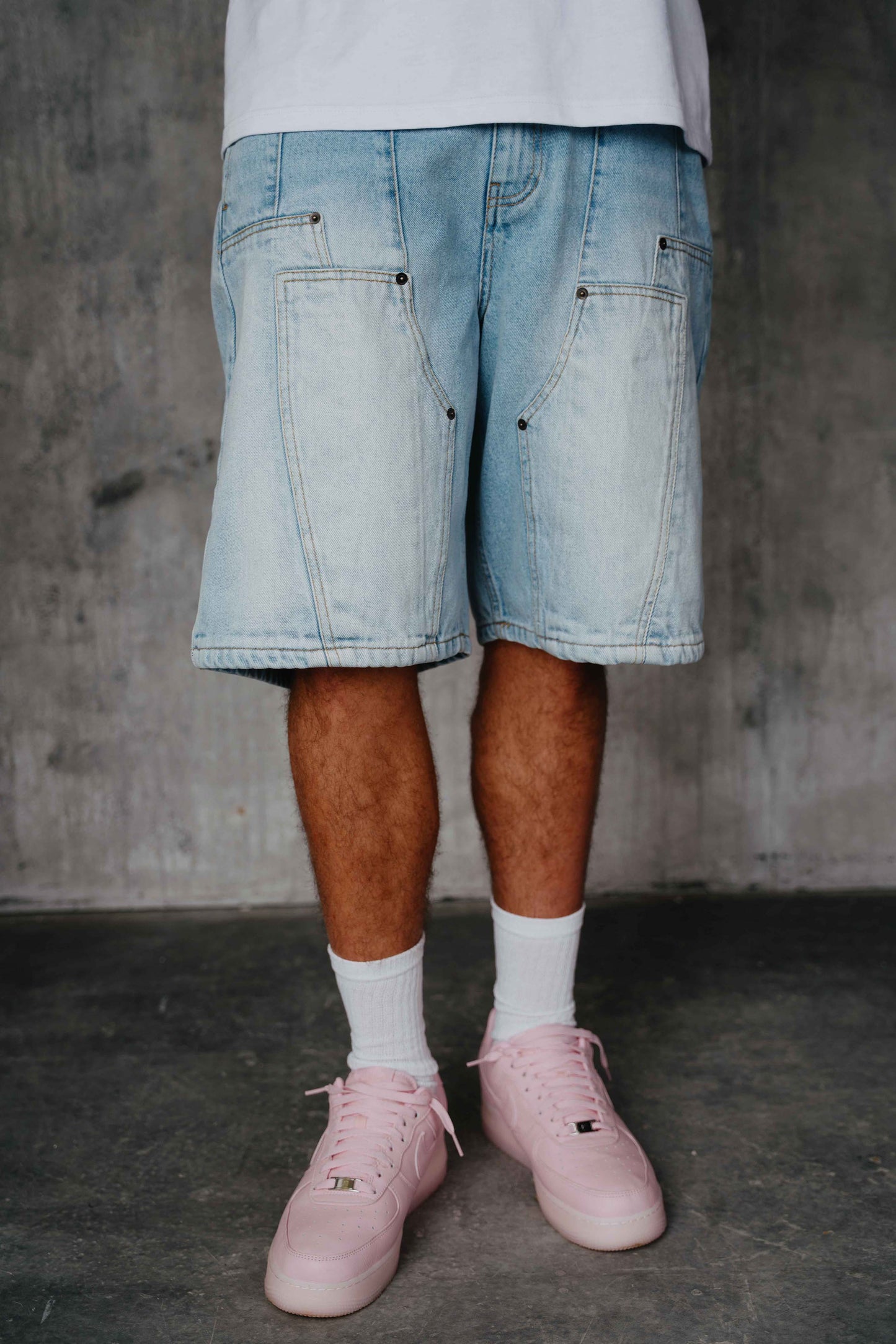 Kachan Denim Shorts Blue