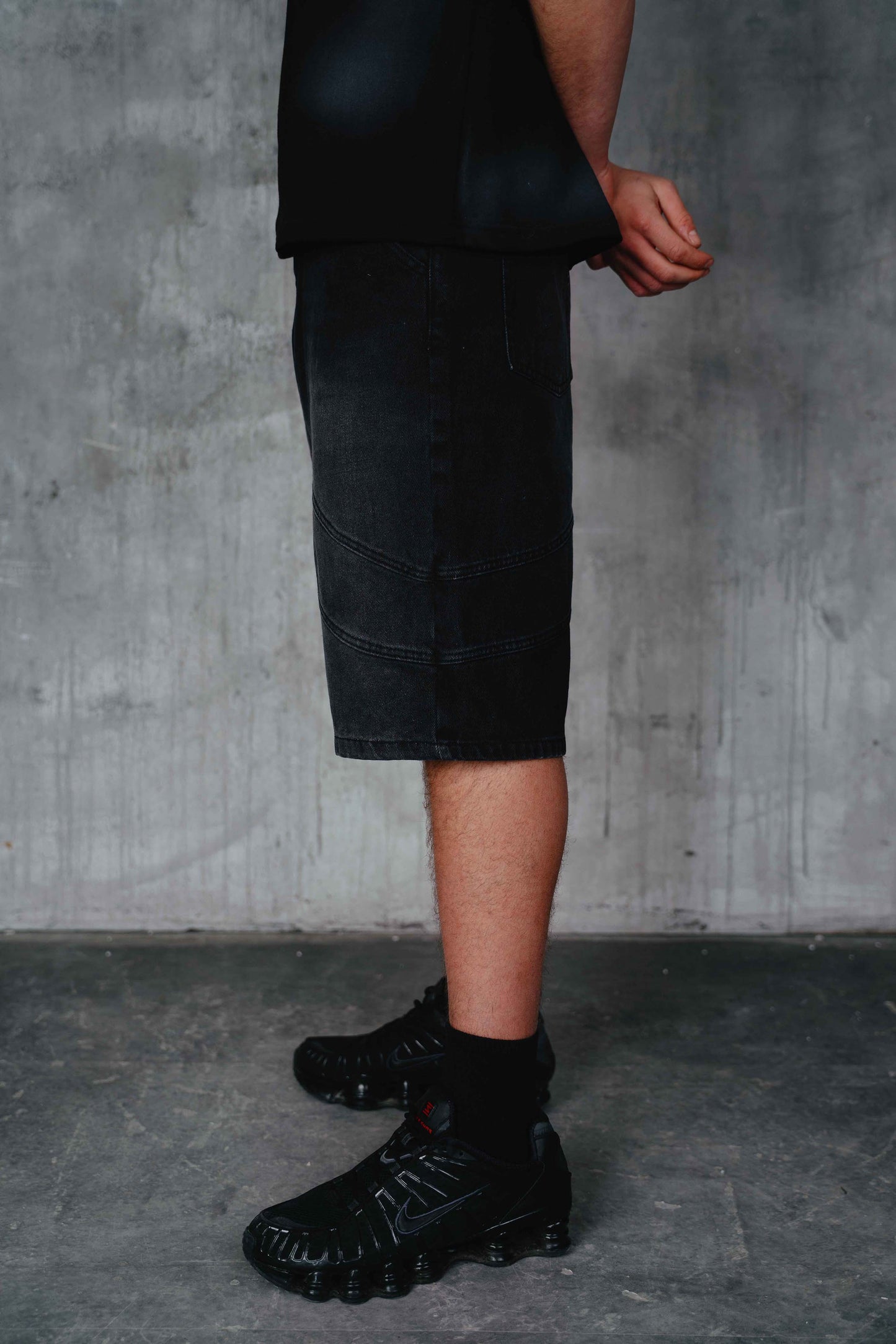 Houston Denim Shorts Black