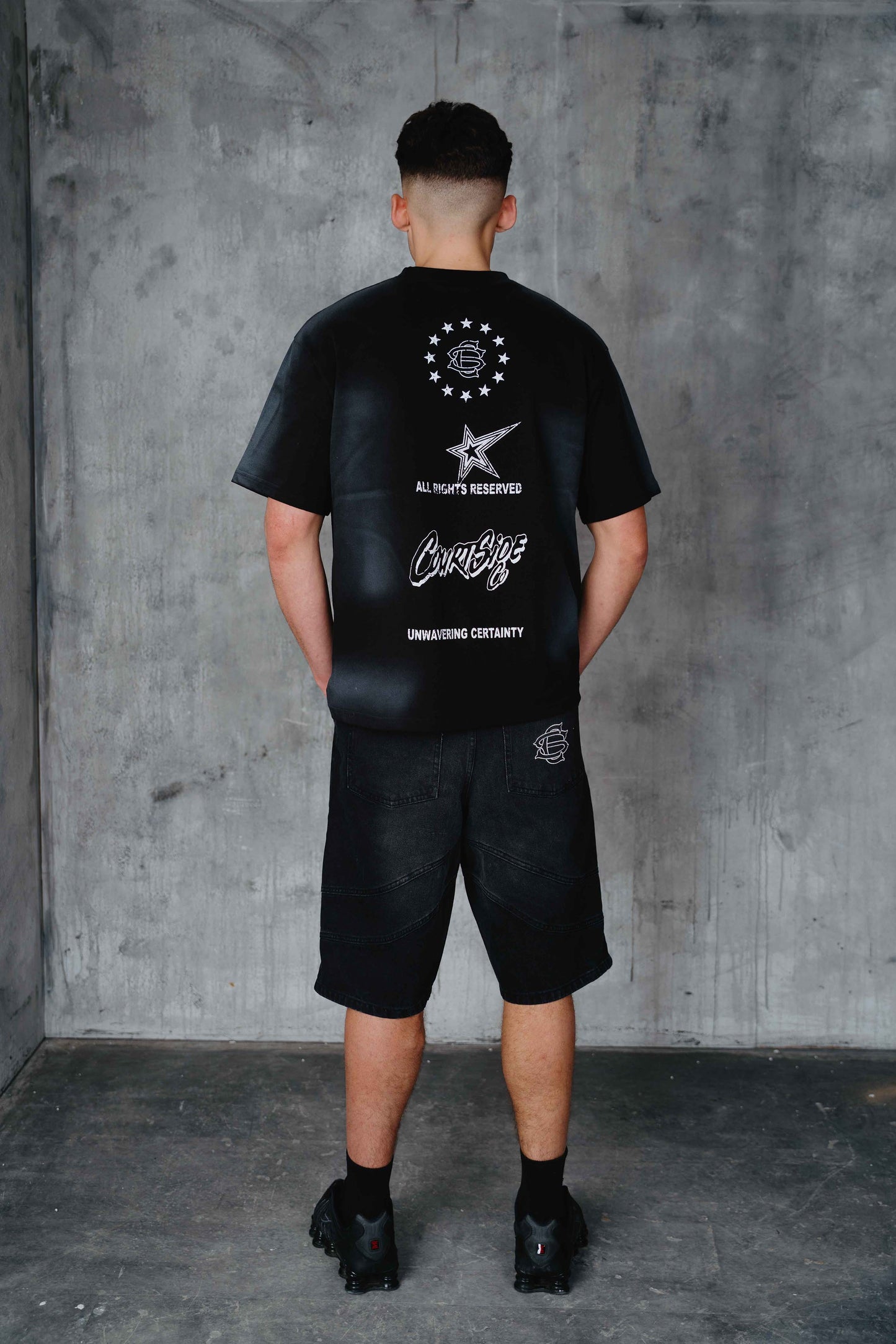Houston Denim Shorts Black