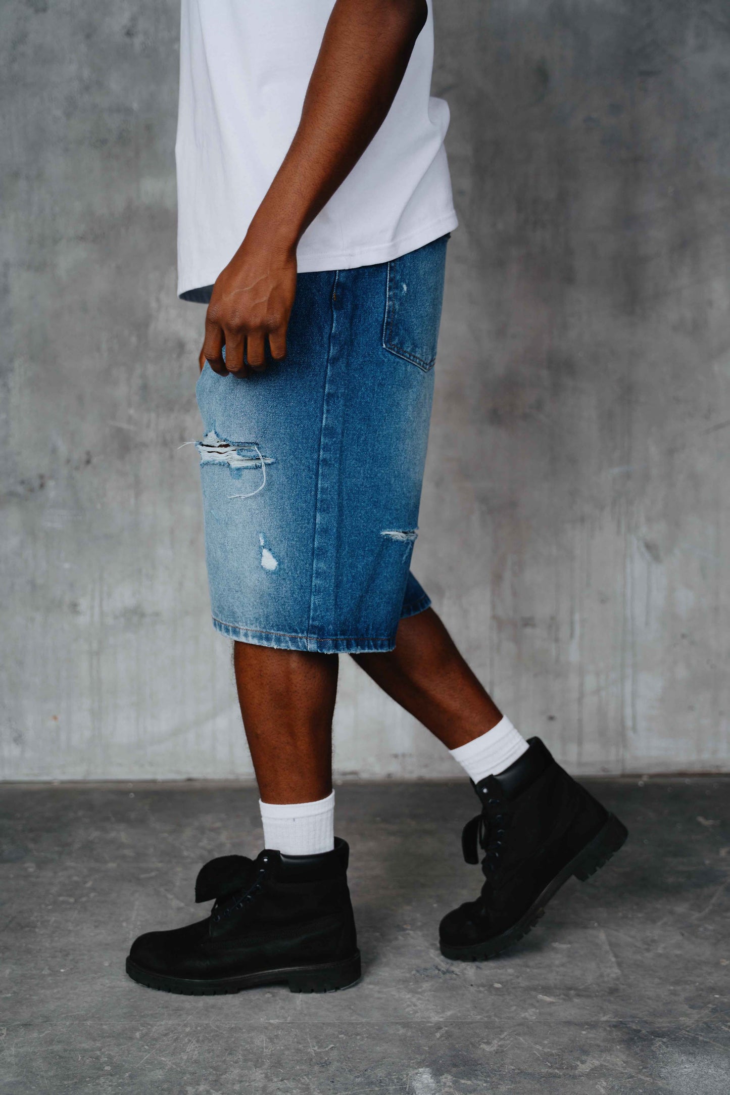 Alston Denim Shorts Blue