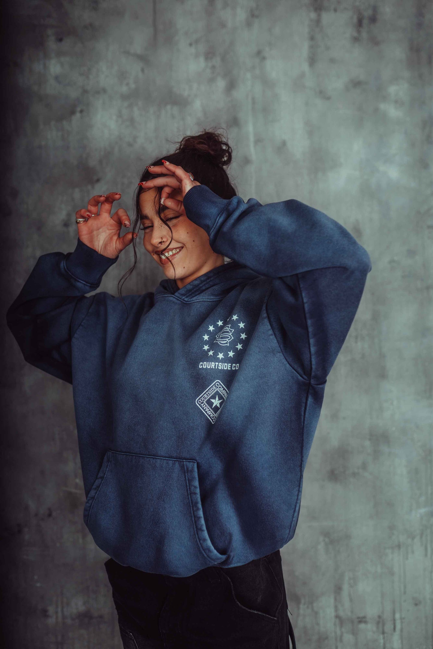 Empire Hoodie Ombre Blue