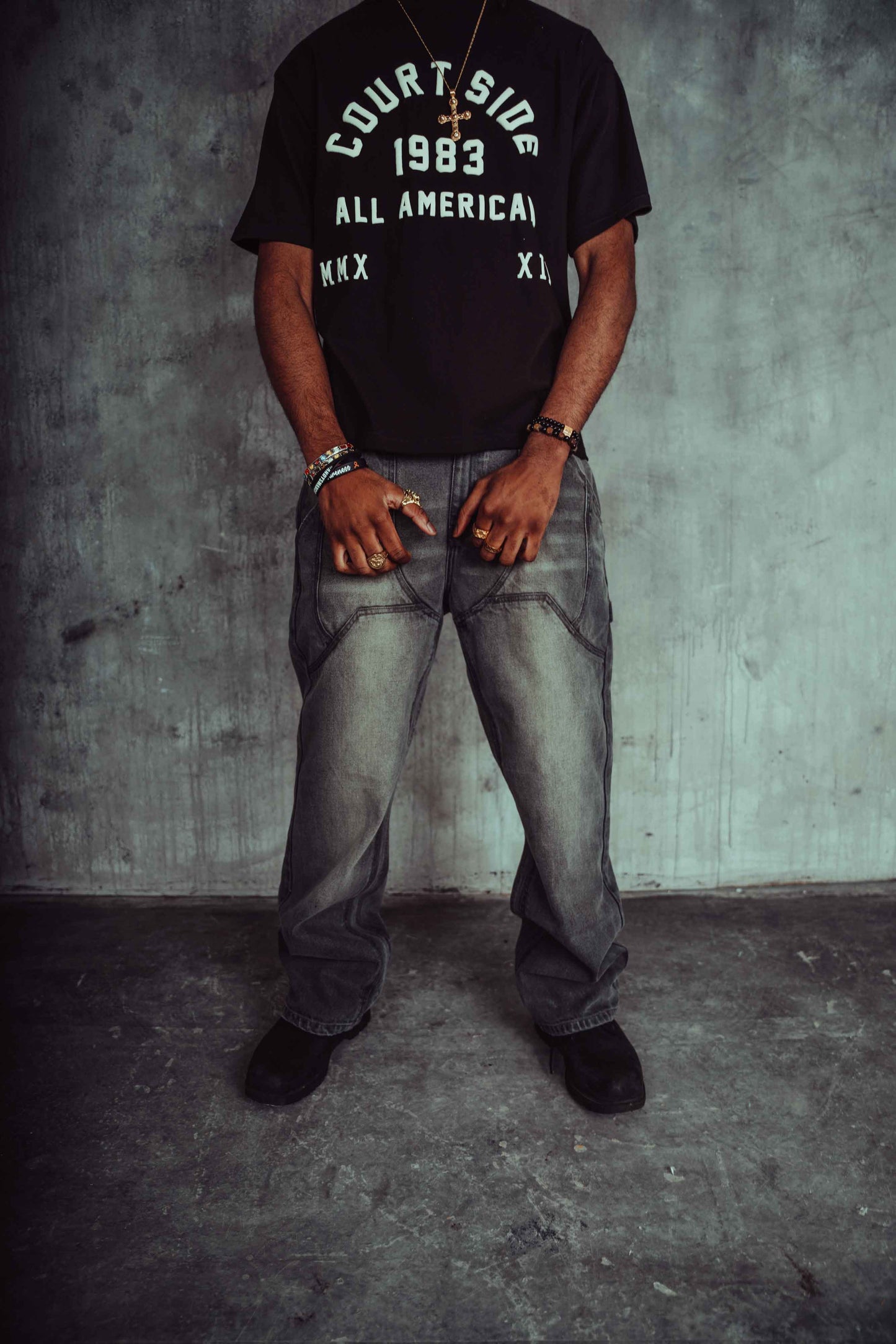 Hawkin Denim Jeans Grey Wash