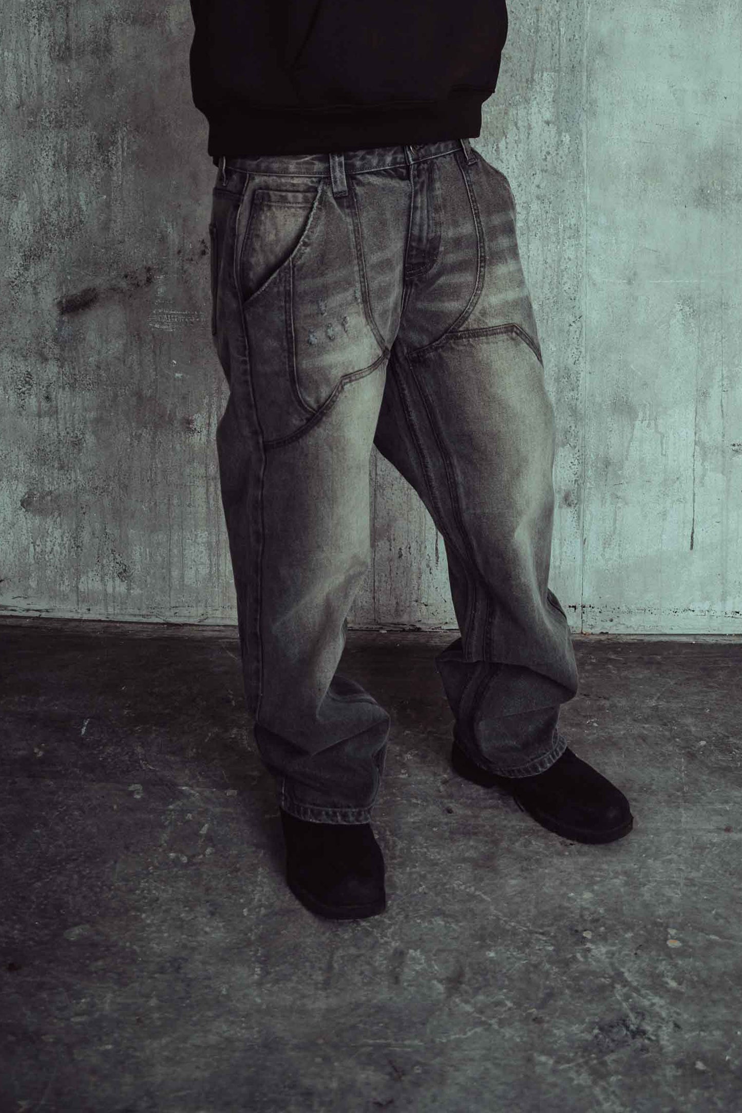 Hawkin Denim Jeans Grey Wash