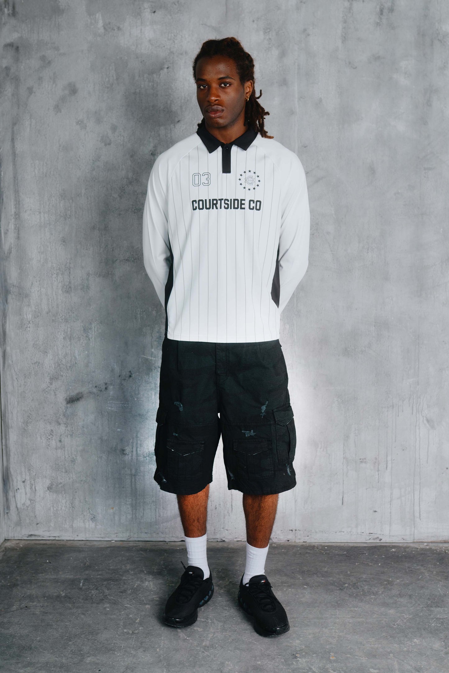 Otis Camo Cargo Short Black