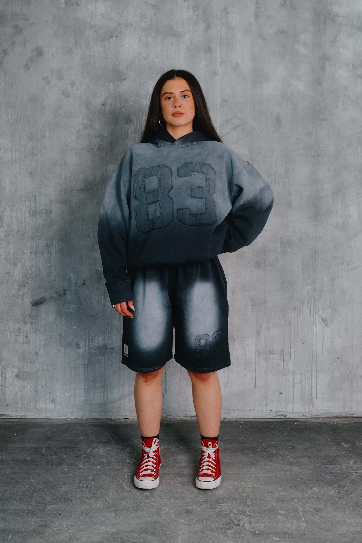 Cory Hoodie Washed Grey