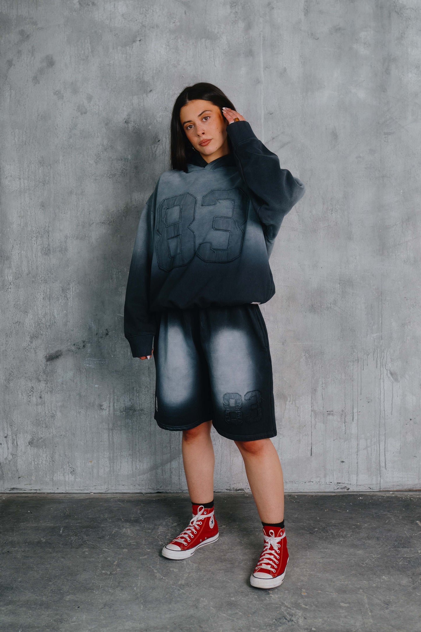 Cory Hoodie Washed Grey