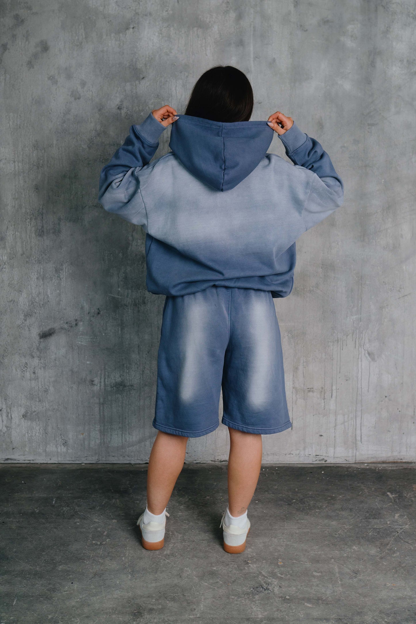 Tyler Hoodie Washed Blue