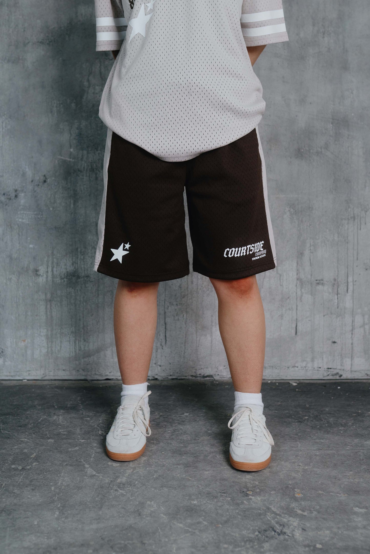 Stanford Mesh Short Grey/Brown