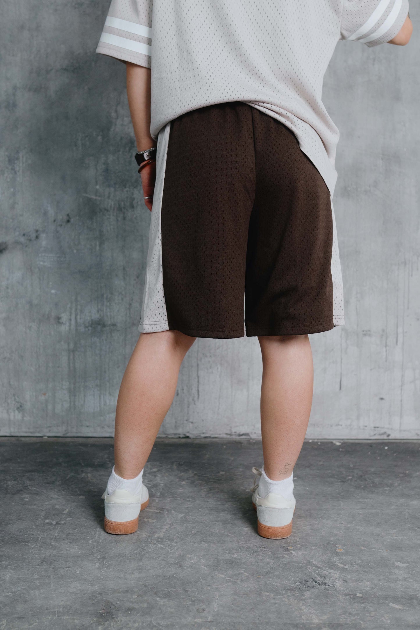 Stanford Mesh Short Grey/Brown
