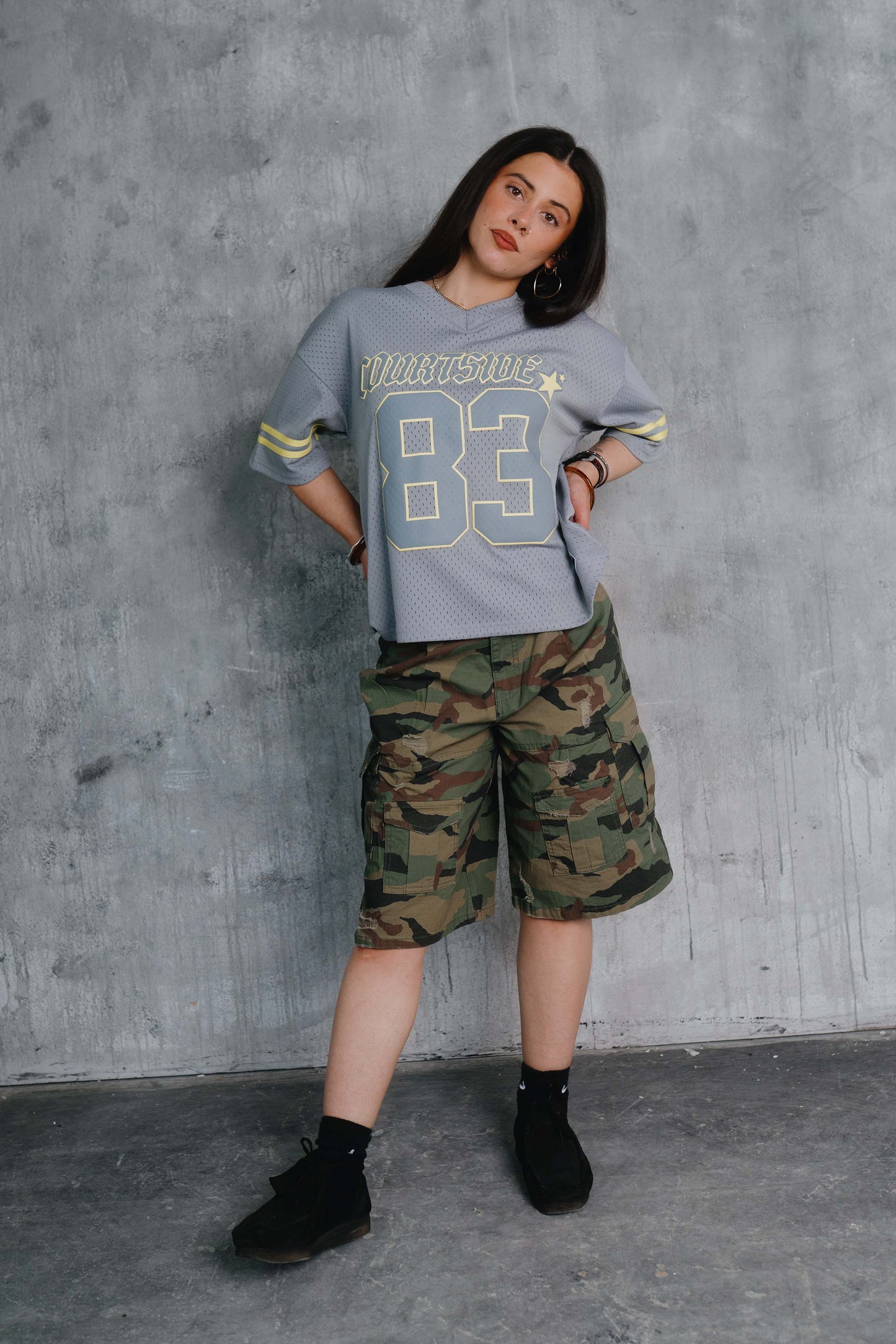 Otis Camo Cargo Short Khaki