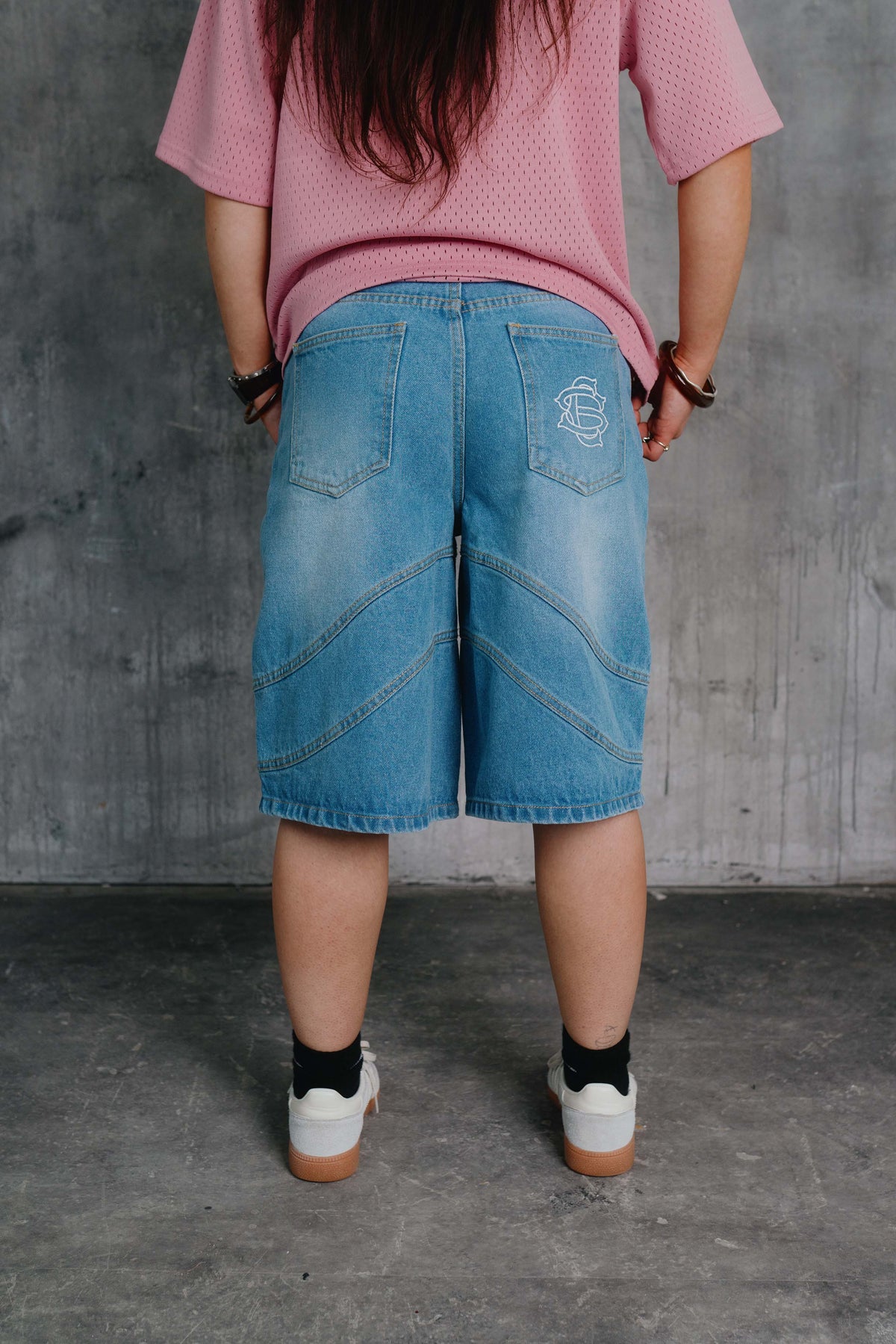 Houston Denim Jorts Blue