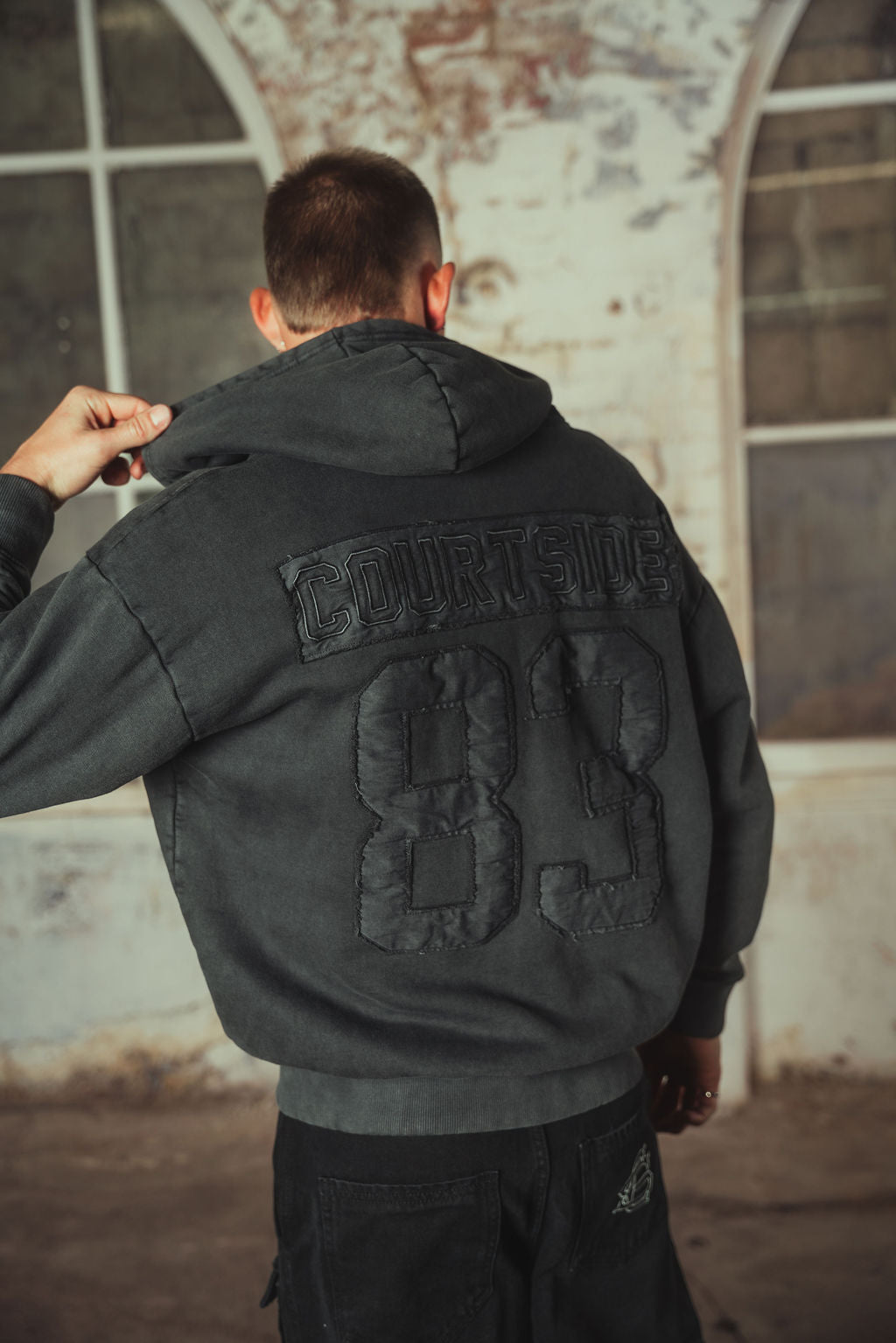 Payne Washed Hoodie Black