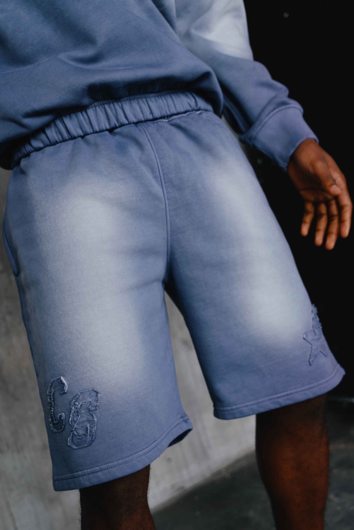 Tyler Short Washed Blue