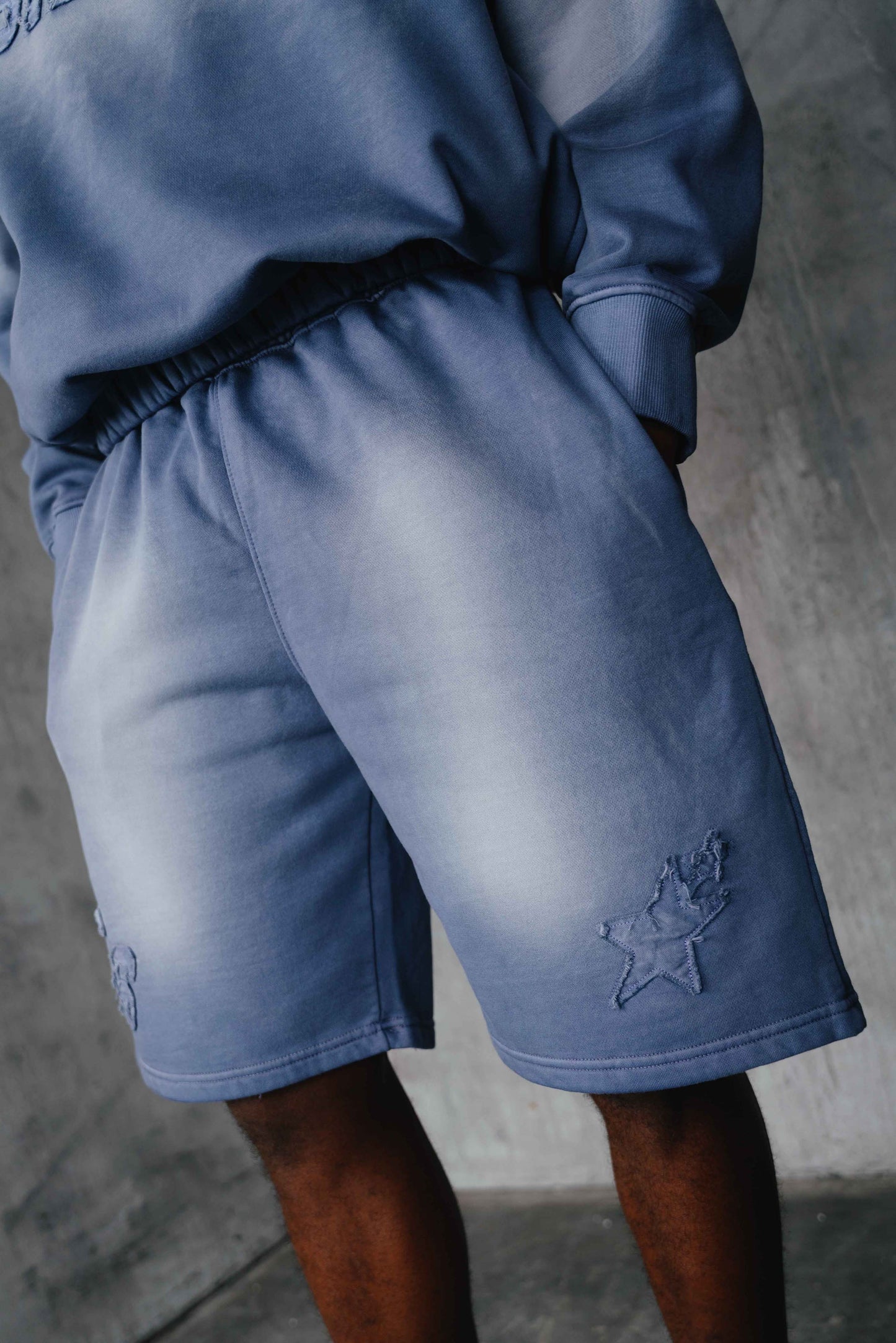 Tyler Short Washed Blue