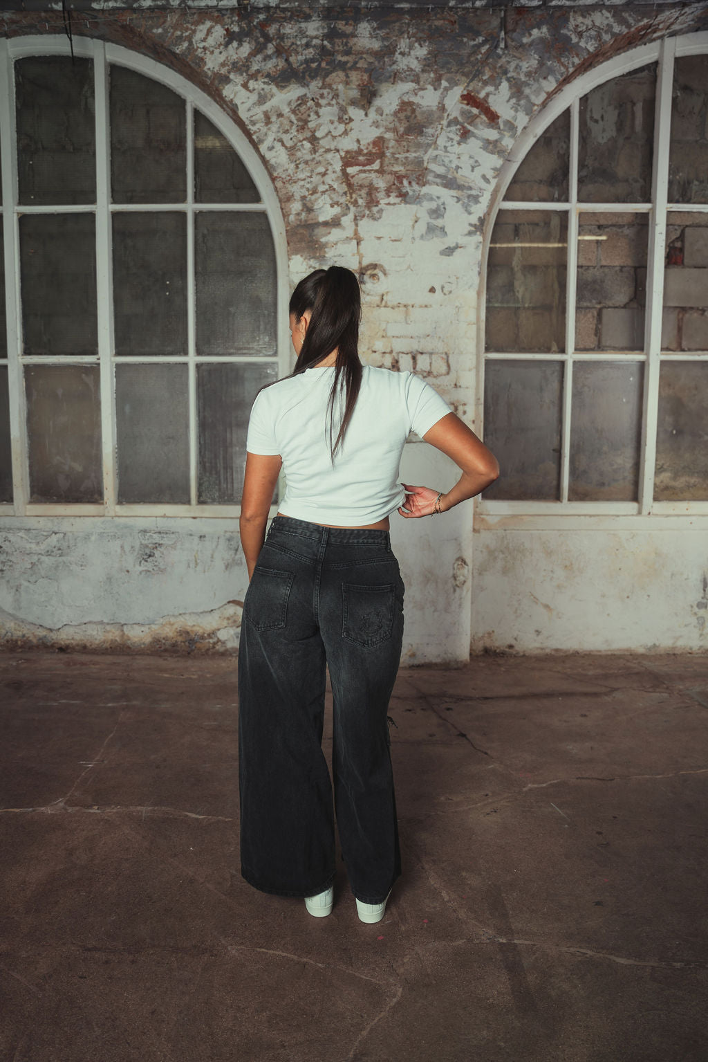 Sabrina Cropped T-shirt White