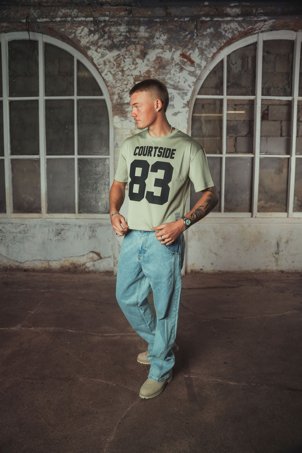 Grace Mesh T-shirt Sand