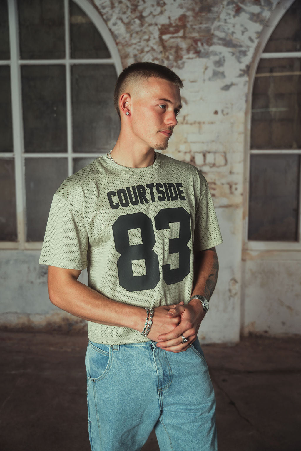 Grace Mesh T-shirt Sand