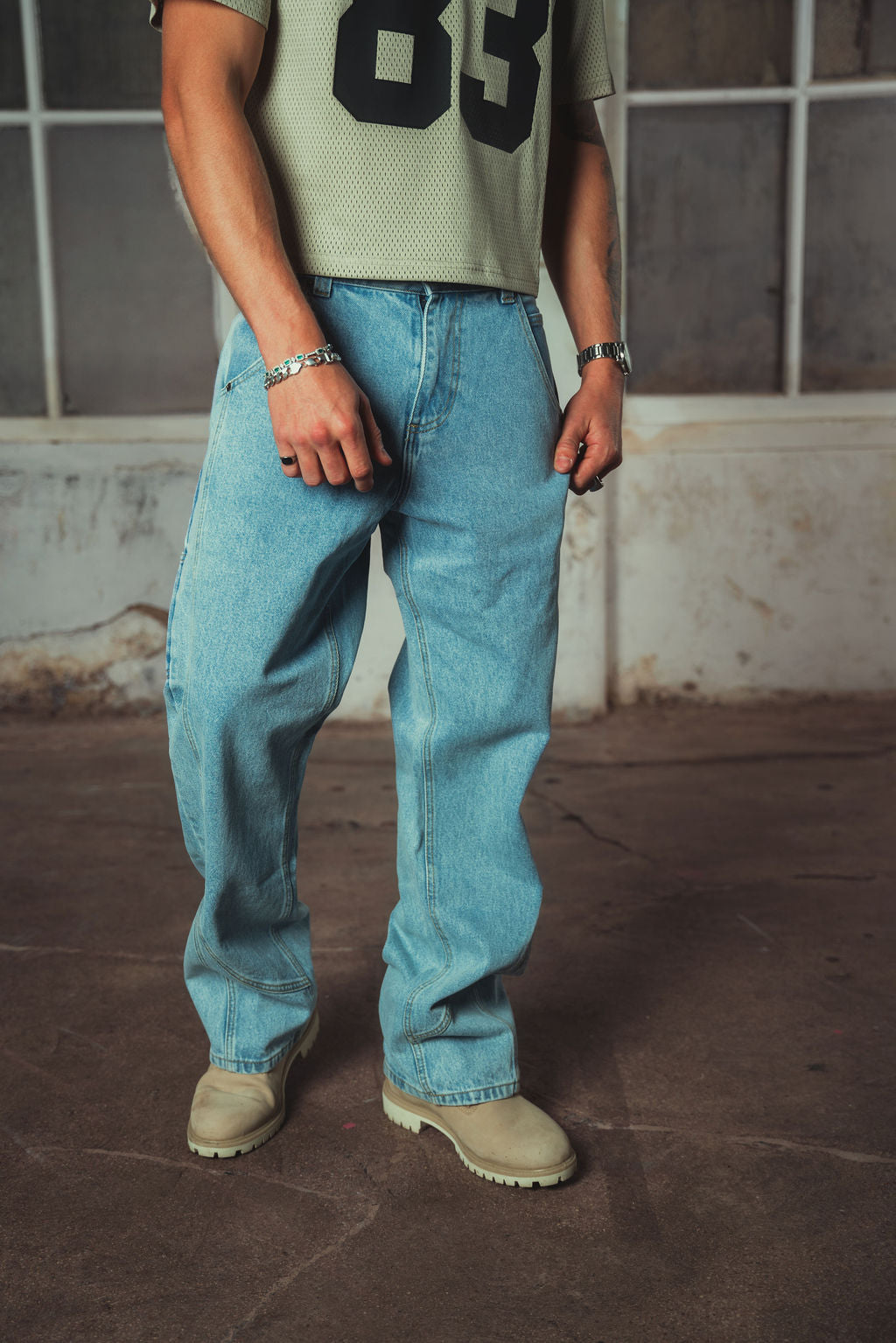 Klide Denim Jeans Washed Blue