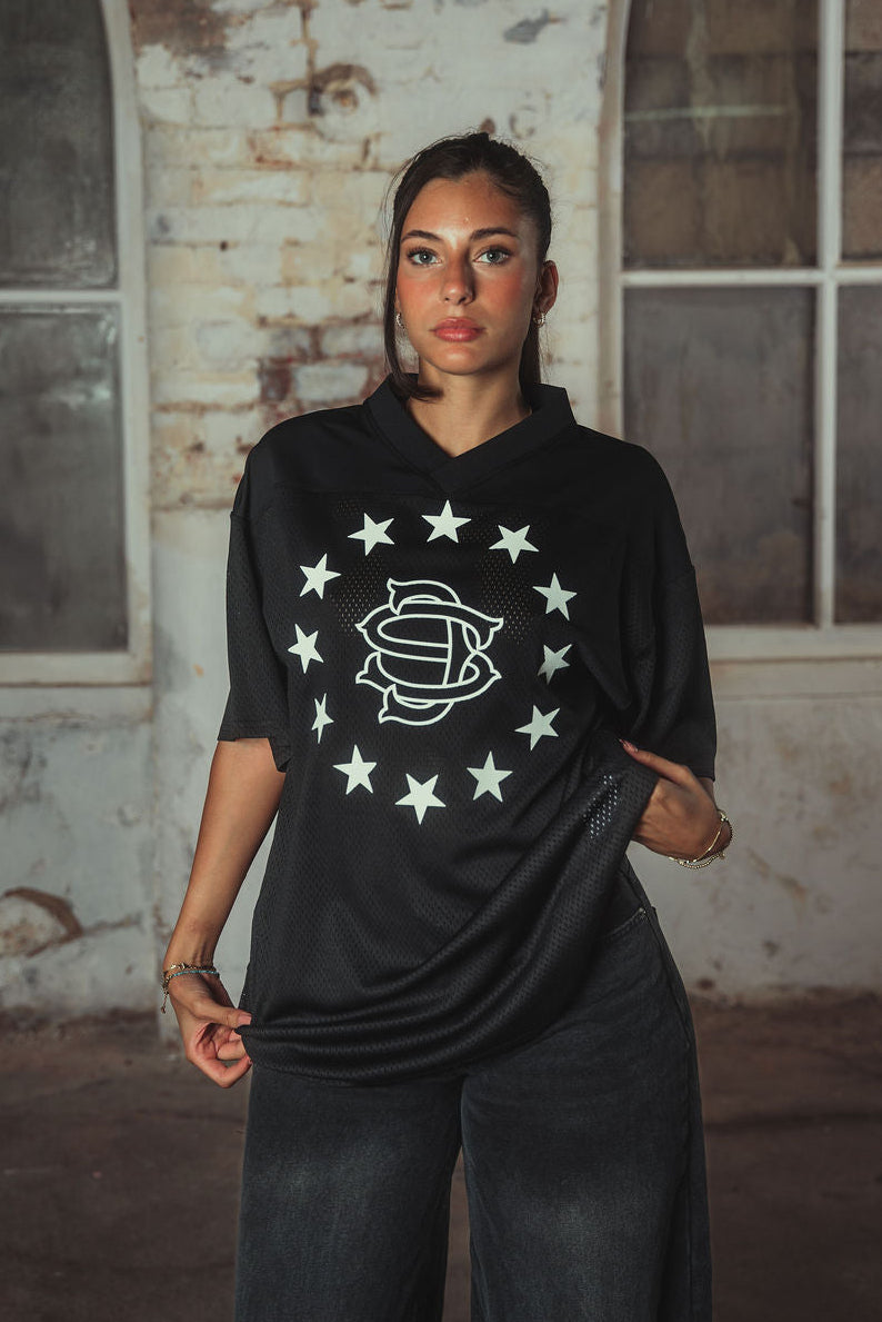 Candice Mesh T-Shirt Black