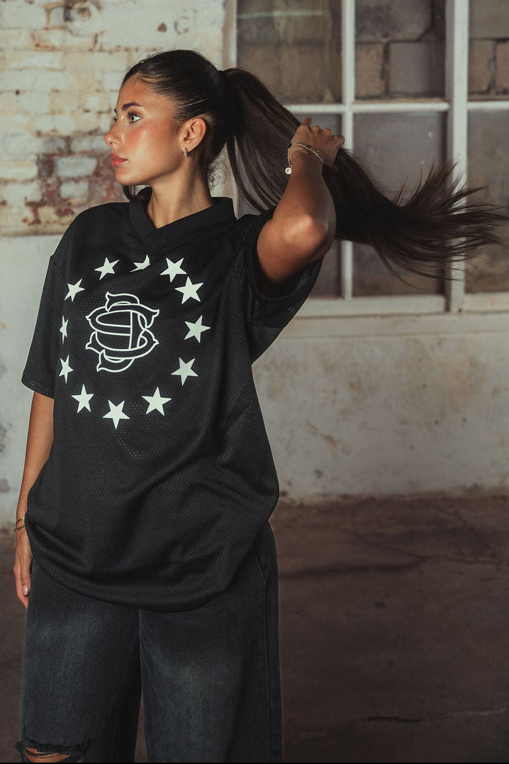 Candice Mesh T-Shirt Black