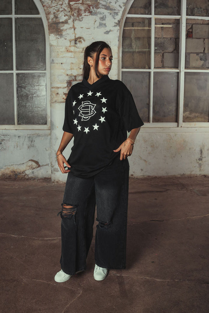 Candice Mesh T-Shirt Black