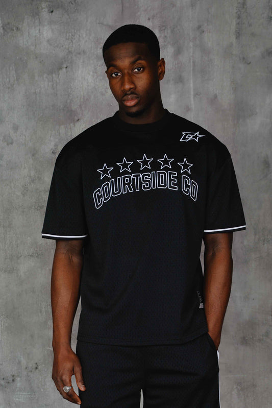 Blake Mesh Tee Black