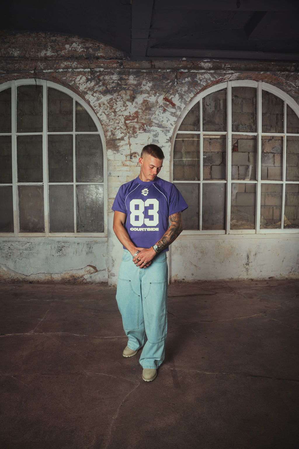 Donte Mesh T-shirt Purple