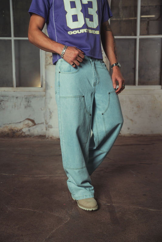 Nelson Denim Jeans Washed Light Blue