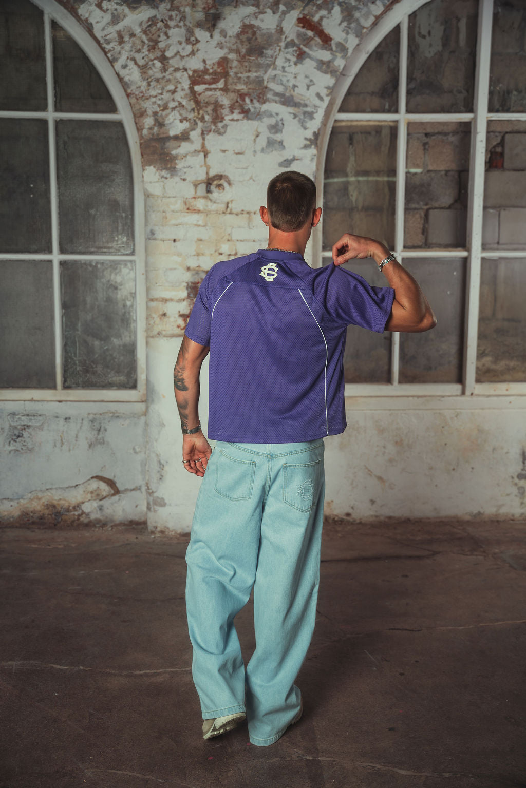 Donte Mesh T-shirt Purple