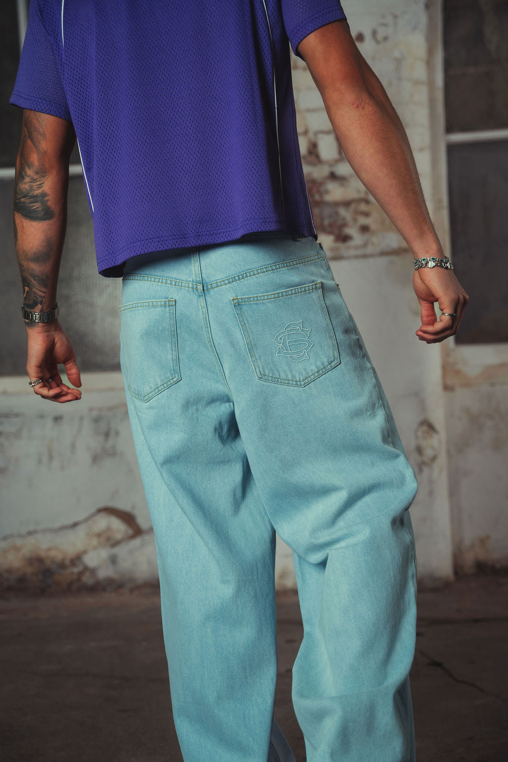 Nelson Denim Jeans Washed Light Blue