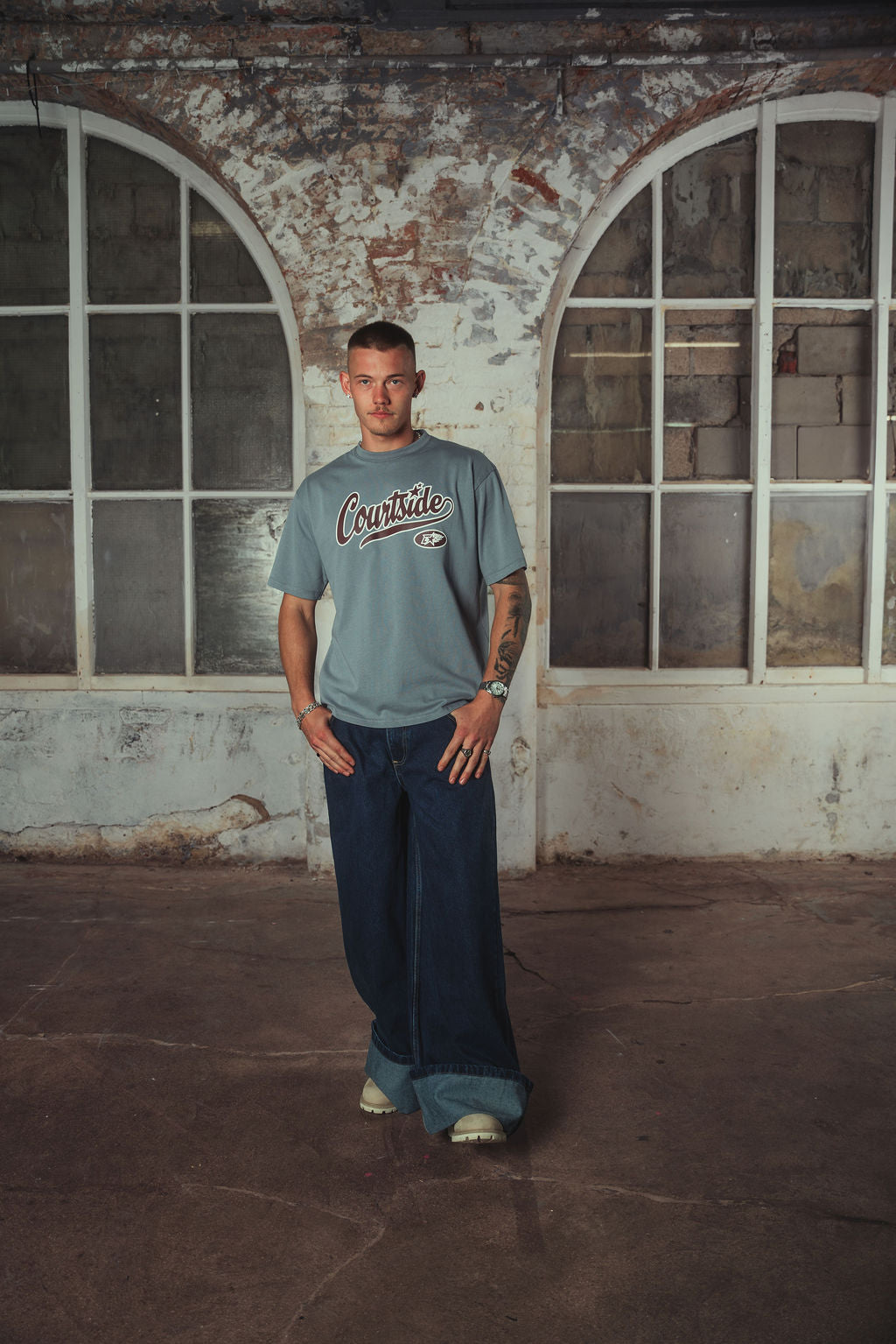 Lavine T-shirt Washed Blue
