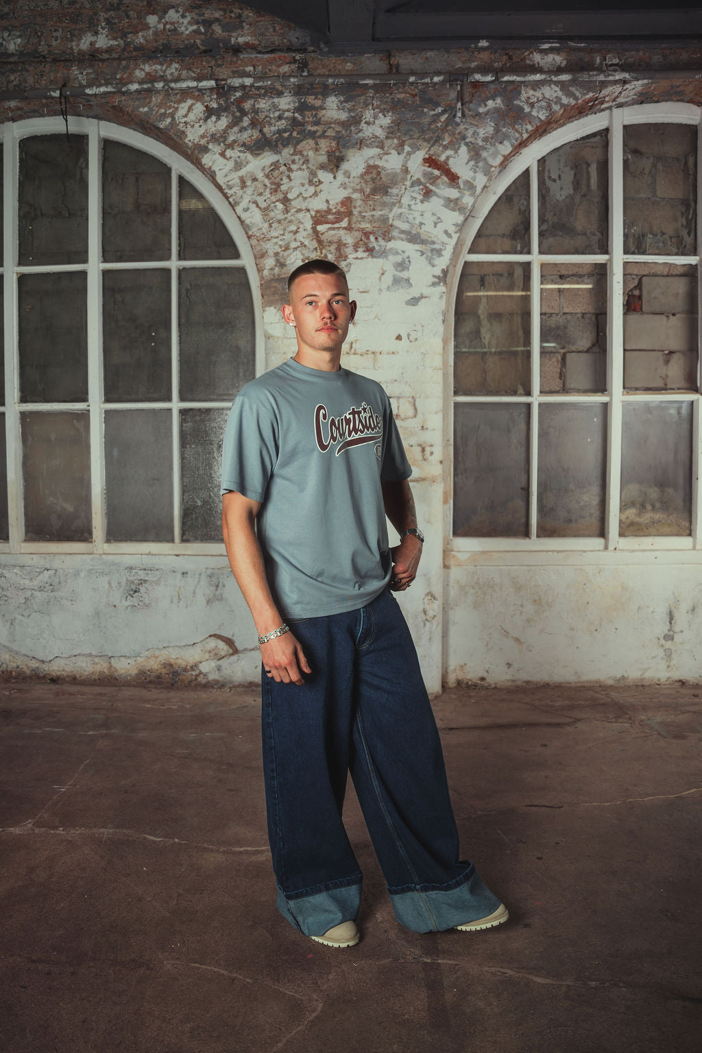 Lavine T-shirt Washed Blue