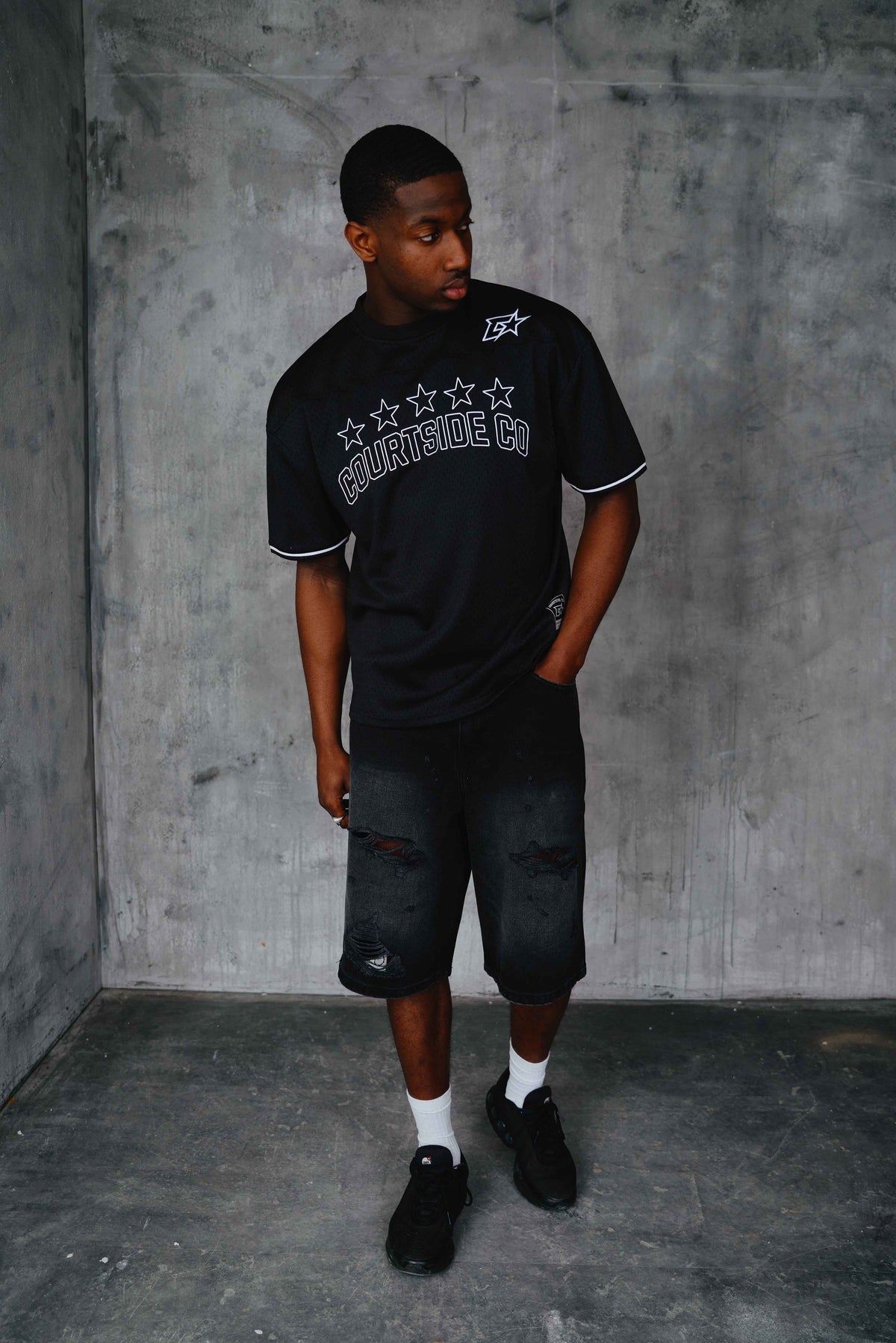 Alston Denim Shorts Black