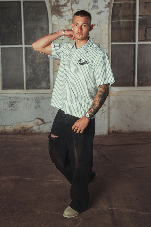 Hampton Shirt White Black