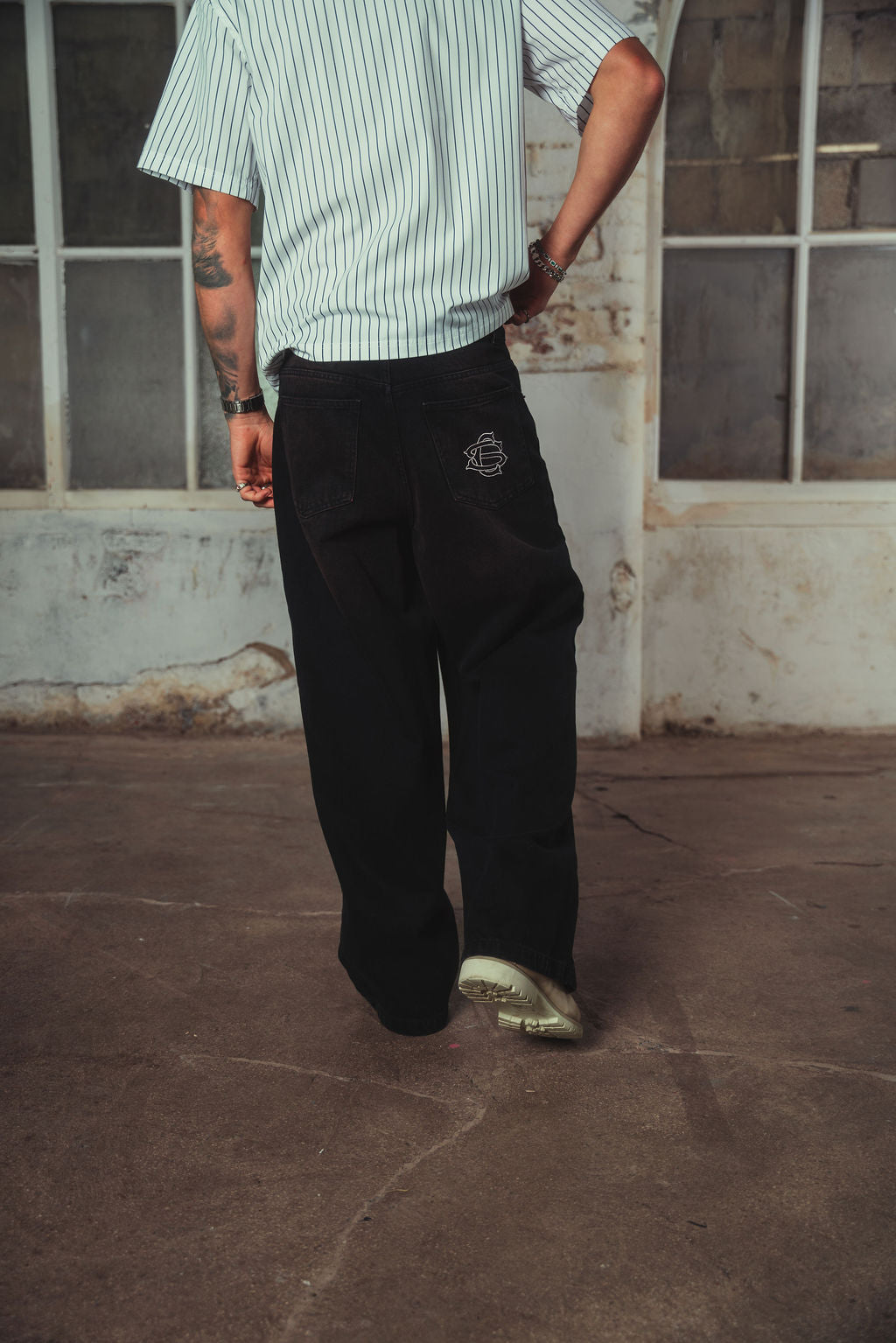 Wade Denim Ripped Jeans Black