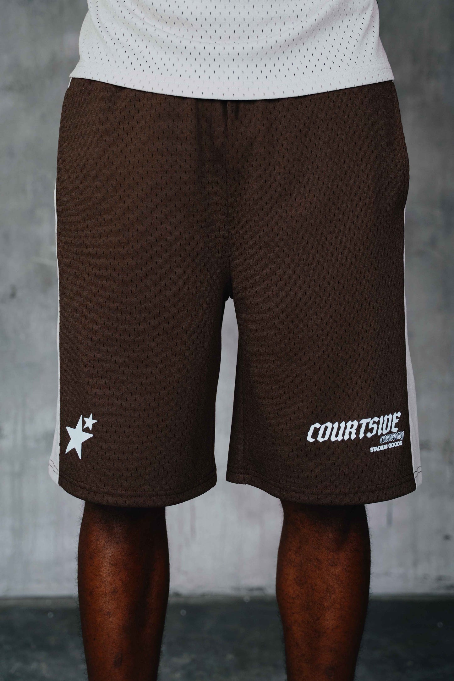 Stanford Mesh Short Grey/Brown