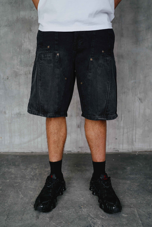 Kachan Denim Shorts Black