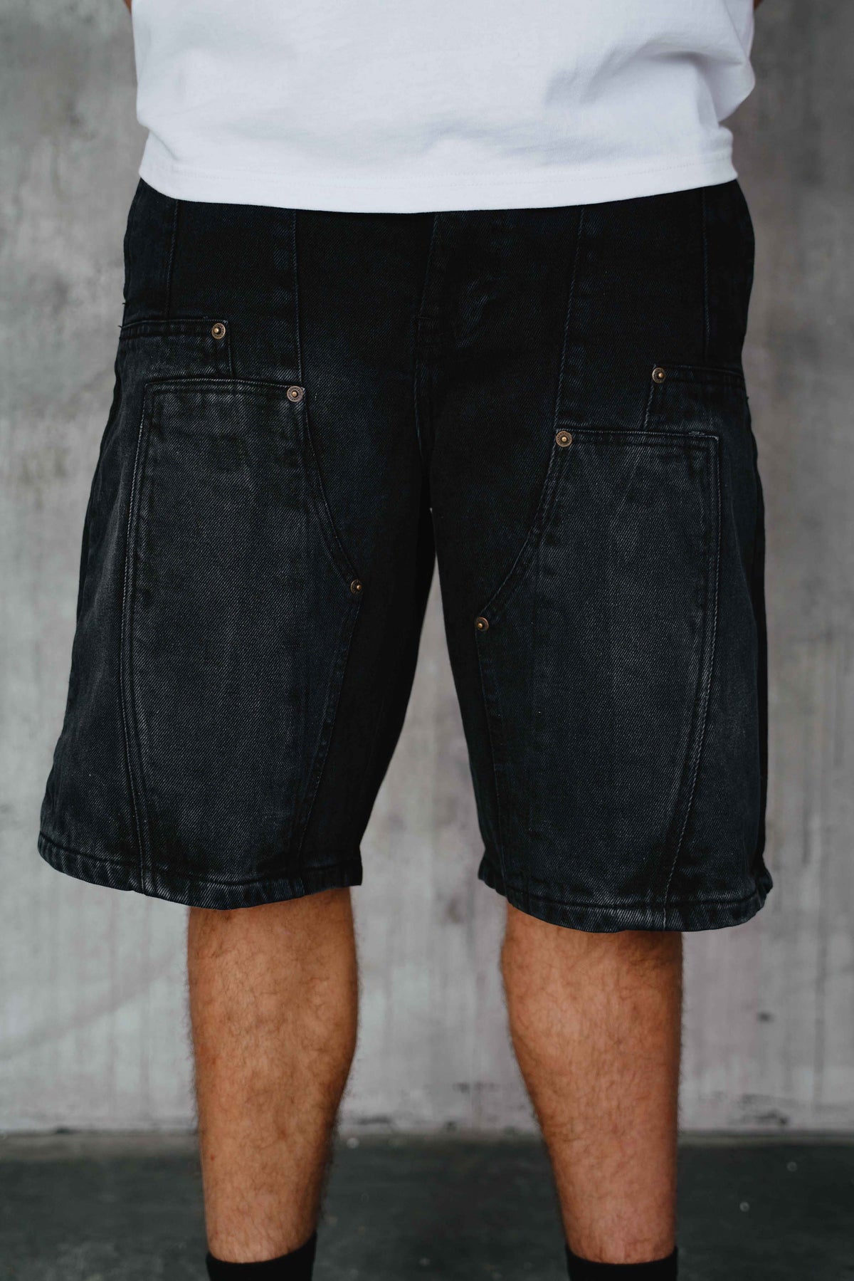 Kachan Denim Shorts Black