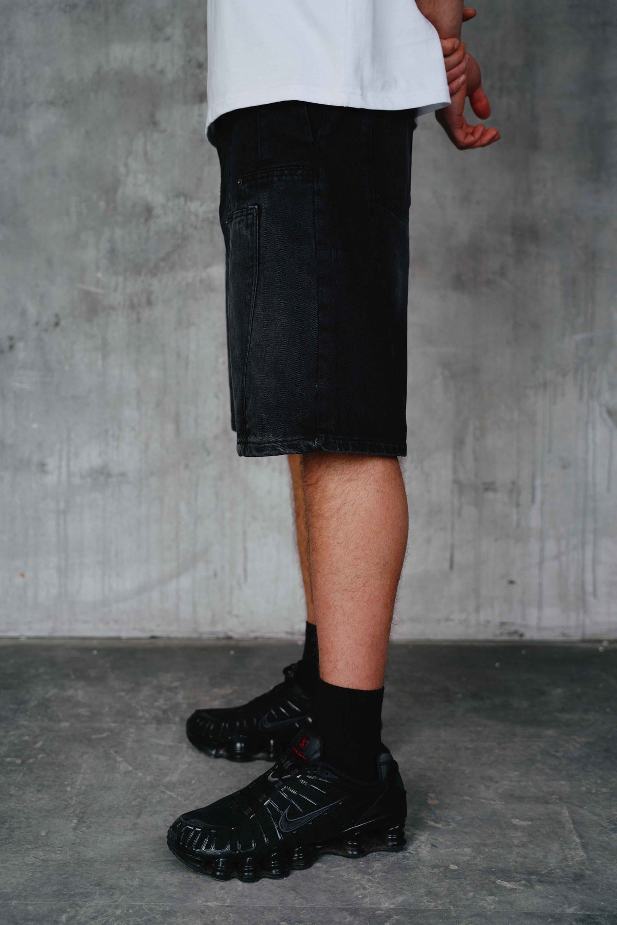 Kachan Denim Shorts Black