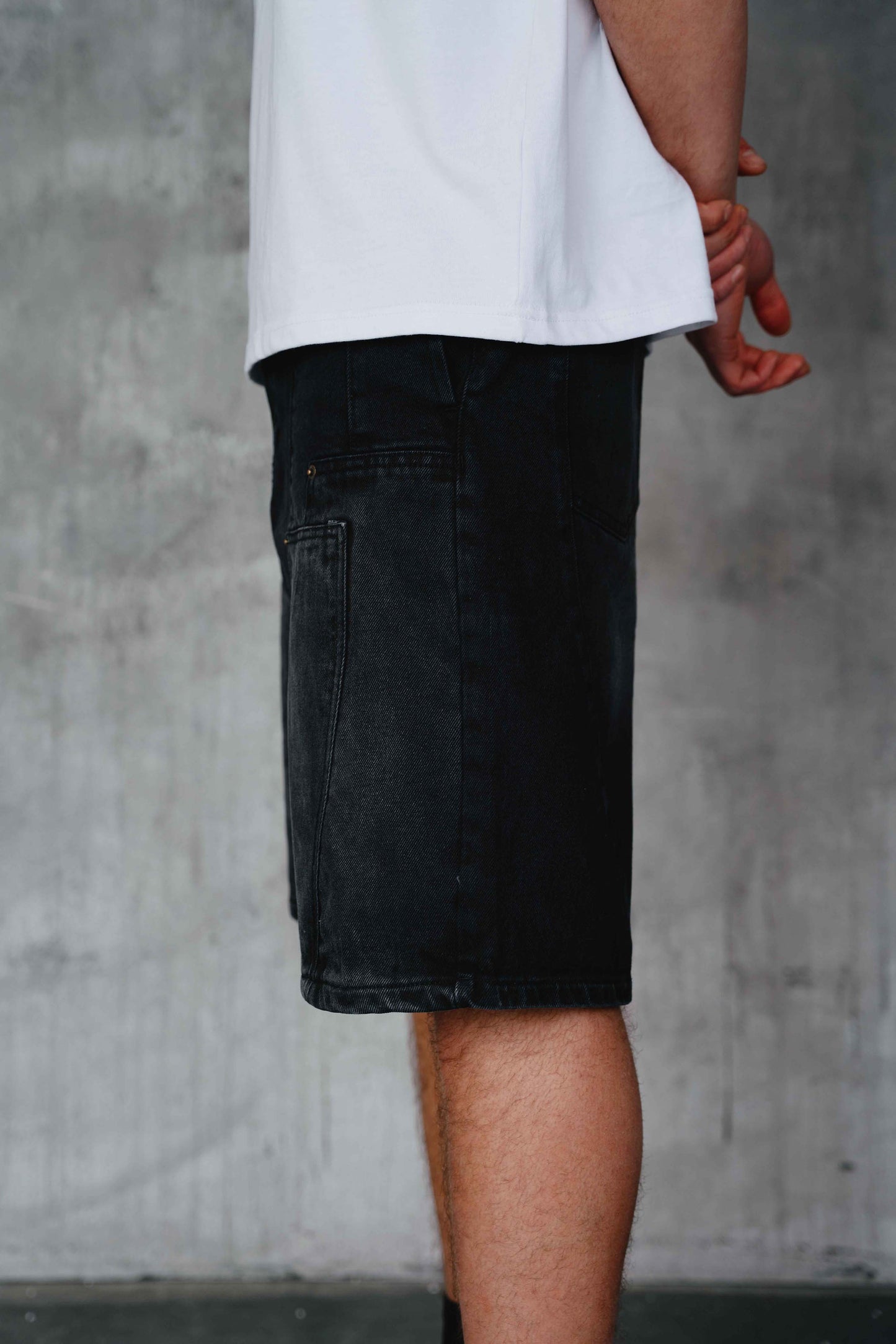Kachan Denim Shorts Black