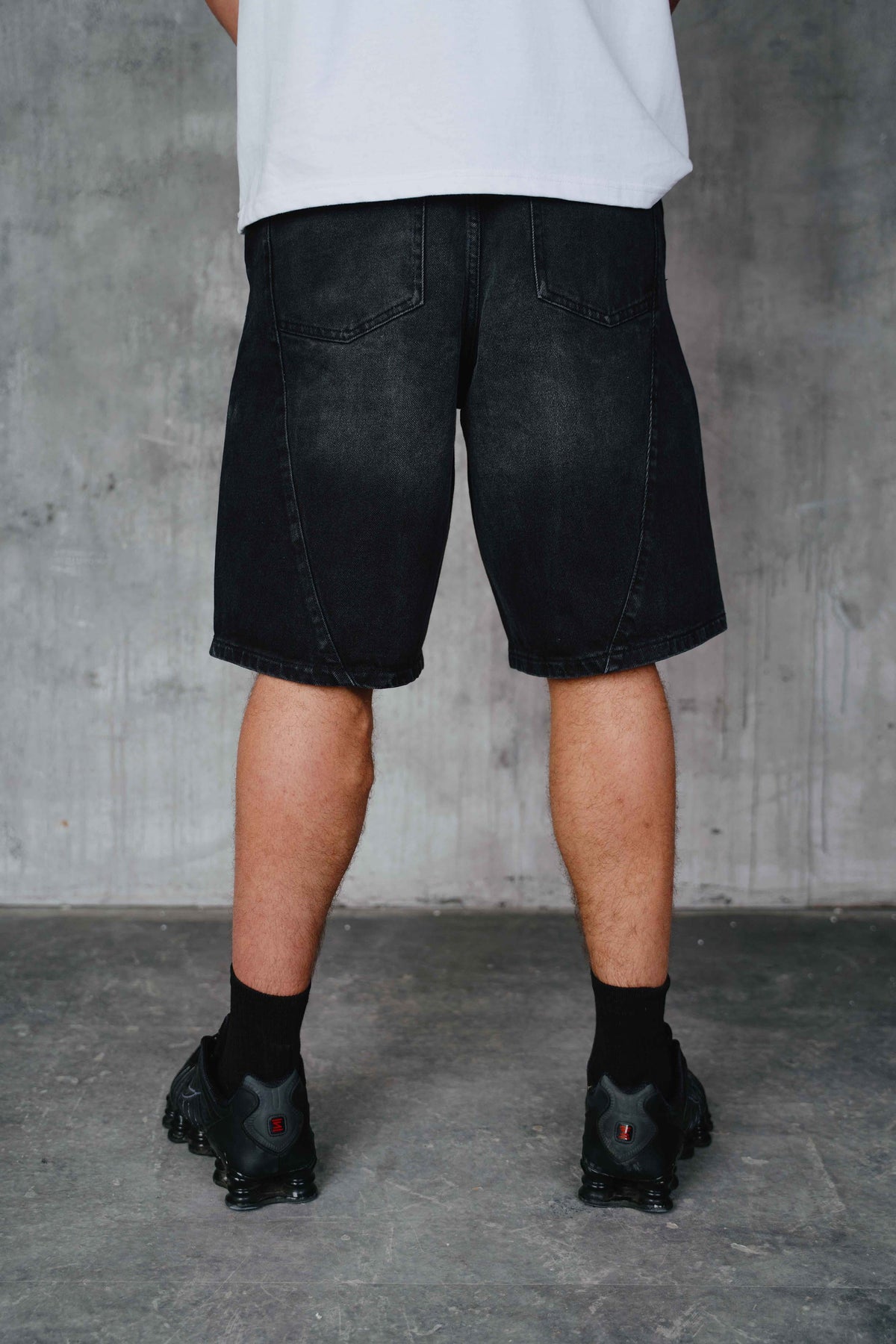 Kachan Denim Shorts Black