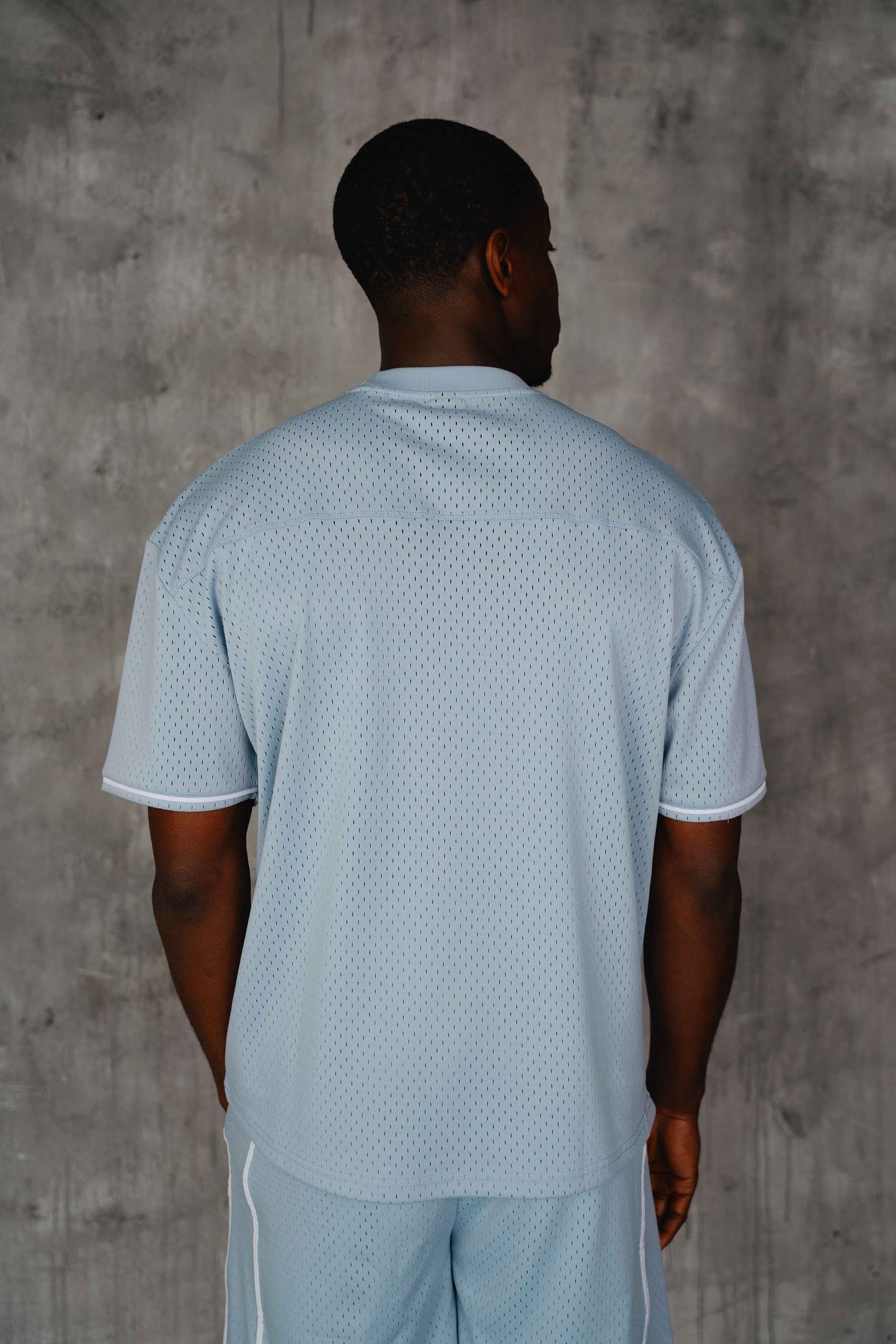 Blake Mesh Tee Blue