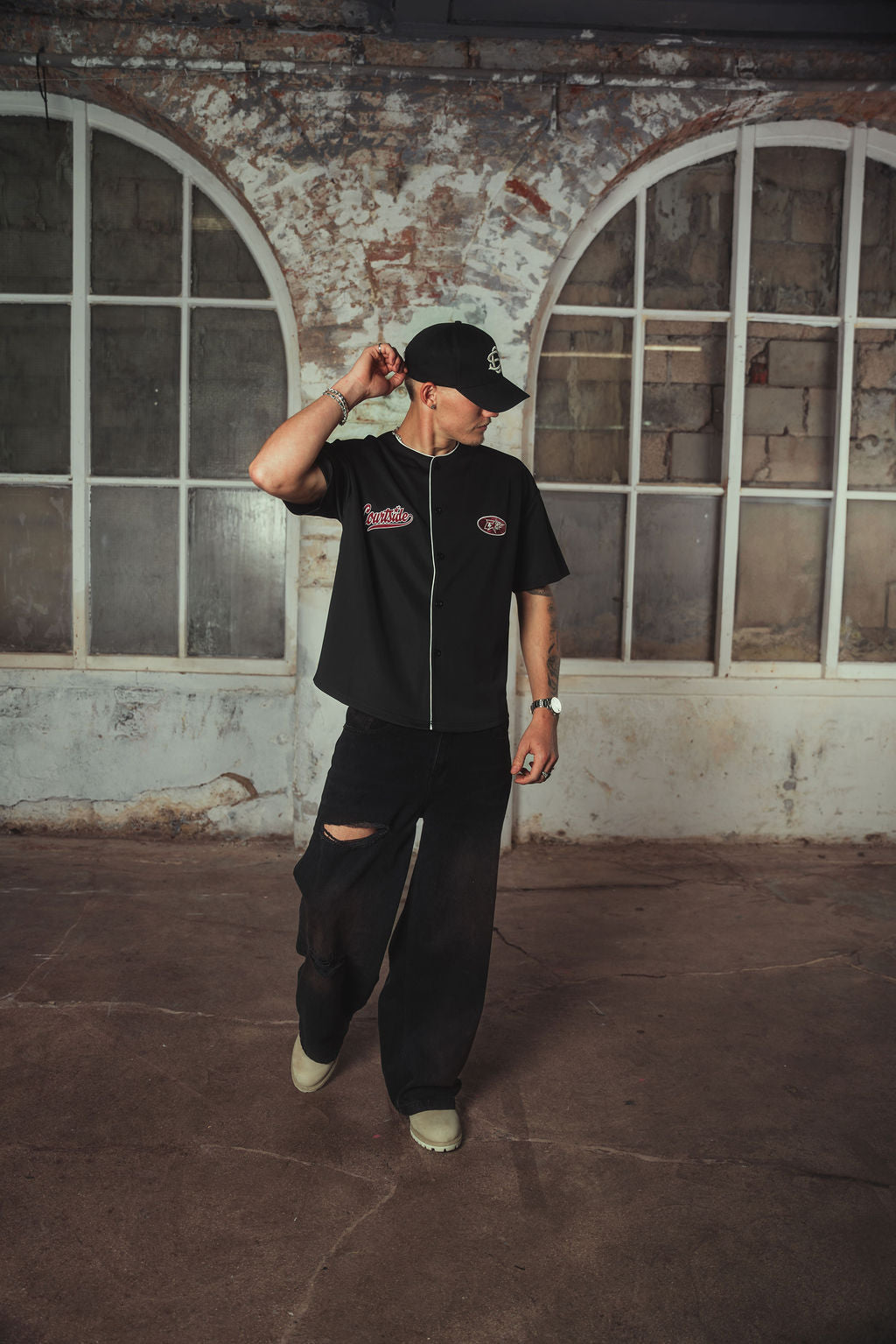 Elis Baseball Mesh Jersey Black